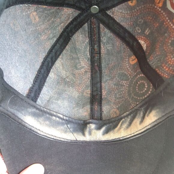 Bulurru Australian Hat 6 Panel Brown Aboriginal Art Water Hole Dreaming Cap - Picture 8 of 8